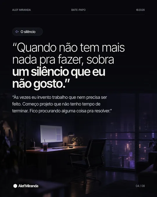 Slide 4 do carrossel "Posso te fazer uma pergunta?", de @alefmiranda